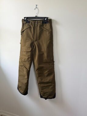 Pulse Boys Cargo Snow Pants in Olive Green